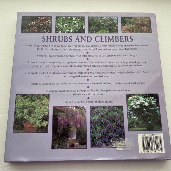 Shrubs and Climbers Hardcover Book with Dust Jacket - Picture 6 of 7
